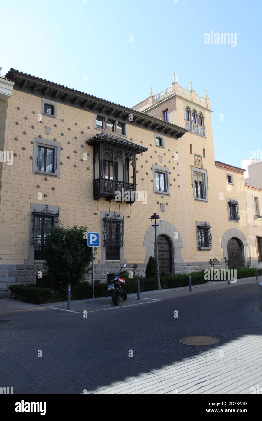 Image of the Casa de los Bolos, in the city of Villanueva de la Serena (Badajoz, Extremadura, Spain). / ANA BORNAY Stock Photo