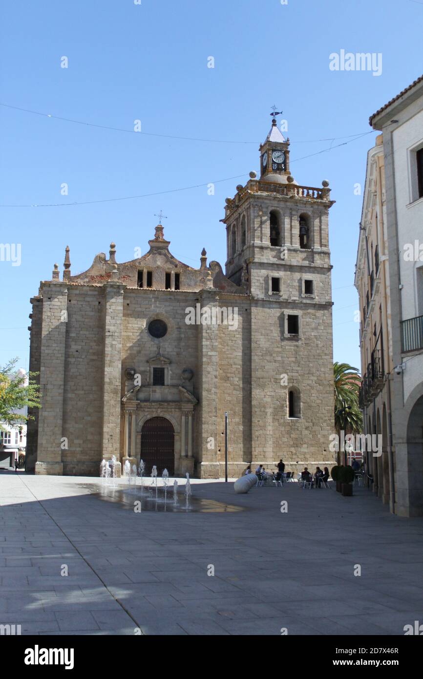 Church of Our Lady of the Assumption of Villanueva de la Serena (Extremadura, Spain), Herrerian style monument. / ANA BORNAY Stock Photo