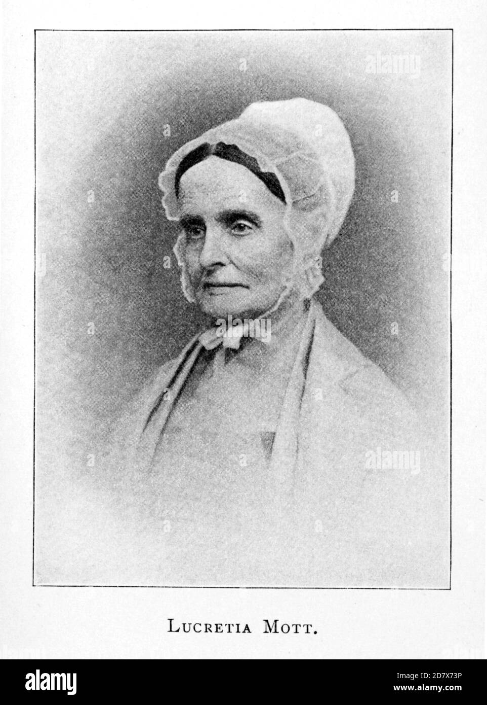 1870 c., USA : The american Quaker , abolitionist , Women's Rights activist and social reformer LUCRETIA MOTT ( born COFFIN , 1793 - 1880 ). Unknown engraver .- USA - ritratto - portrait  - RIFORMISTA - RIFORMISMO SOCIALE - FEMMINISTA - FEMINIST - ABOLIZIONISMO - ABOLIZIONISTA - ANTI-SCHIAVISMO - ANTISLAVERY MOVENENT - anti schiavismo - ANTI-SCHIAVISTA  - cuffia - hat - cappello - older woman - donna anziana vecchia ---  Archivio GBB Stock Photo