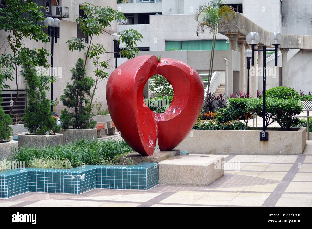 Sculpture at Riviera Gardens, Tsuen Wan, Hong Kong Stock Photo
