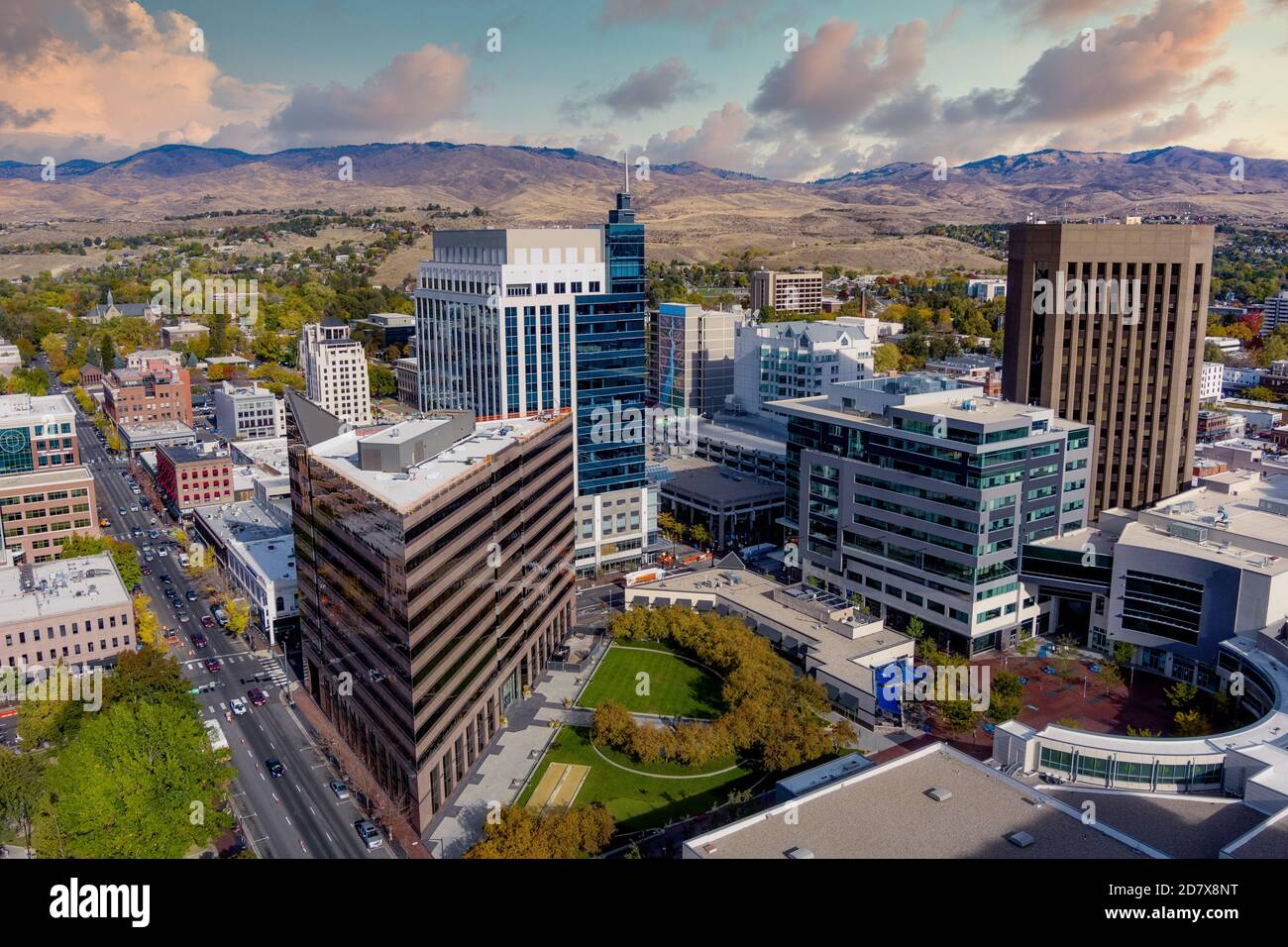Buildings In Downtown Boise Idaho High Resolution Stock Photography And 