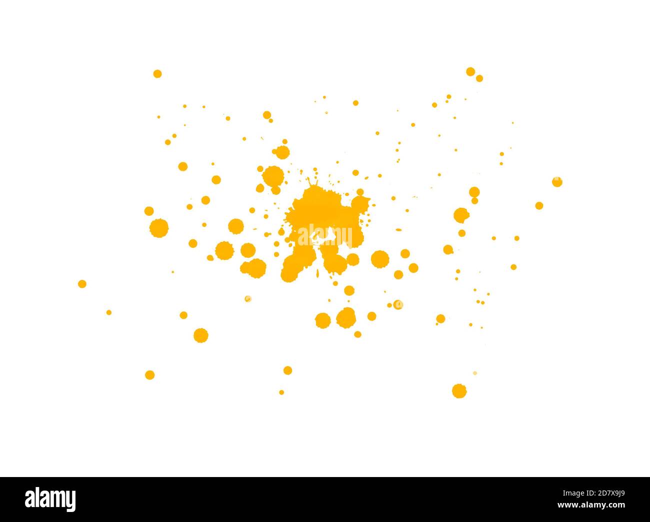 Beautiful abstract yellow paint splash brush background Stock Photo - Alamy