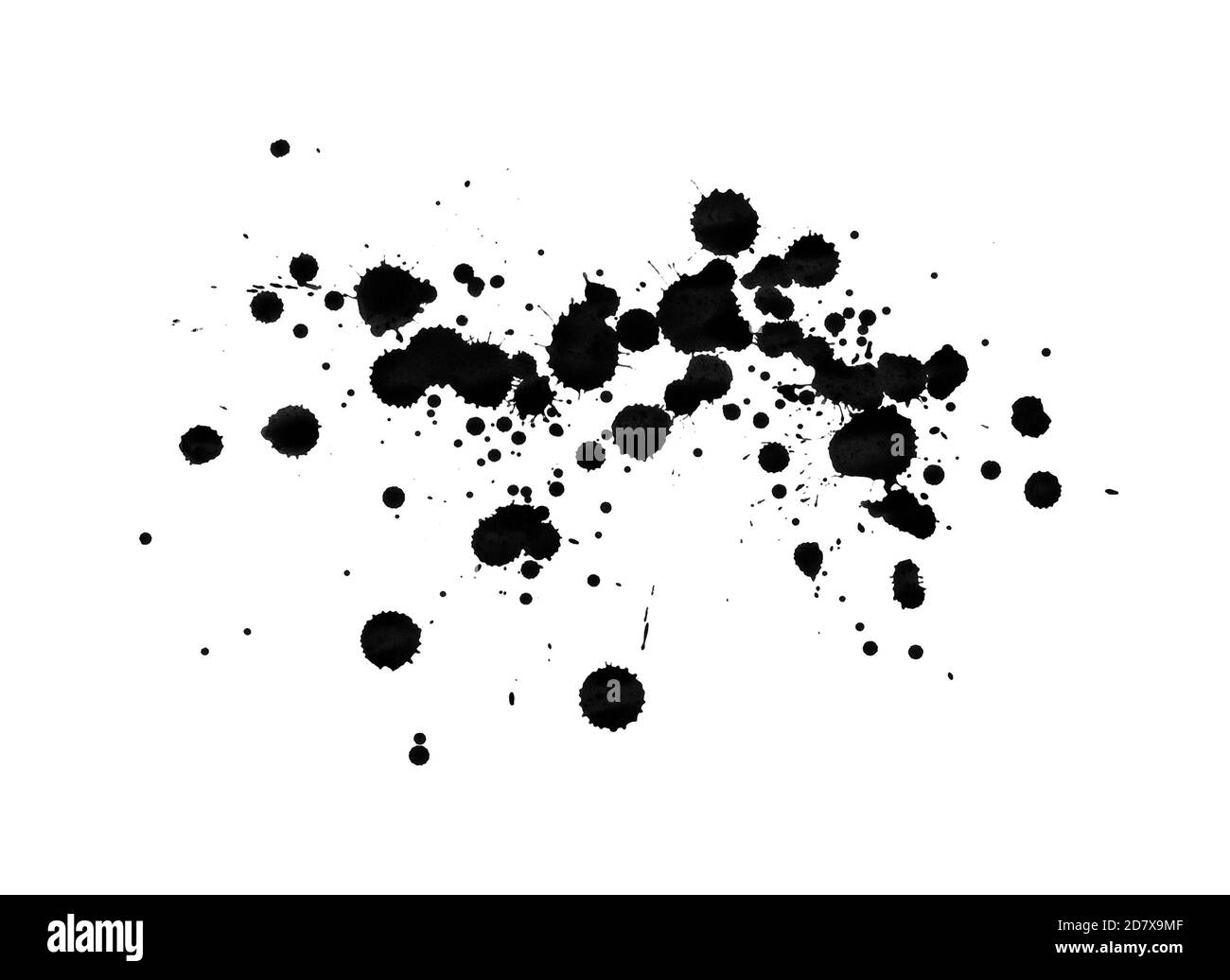 Black ink splatter hi-res stock photography and images - Alamy