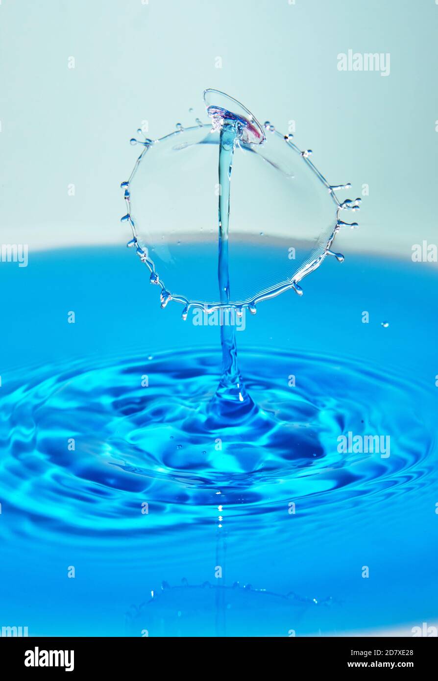 Abstract background of splash of color water, collision of colored ...