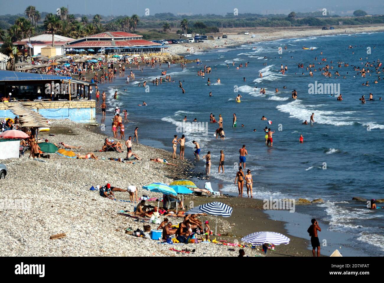 Kourion Beach in Limassol, Cyprus Stock Photo