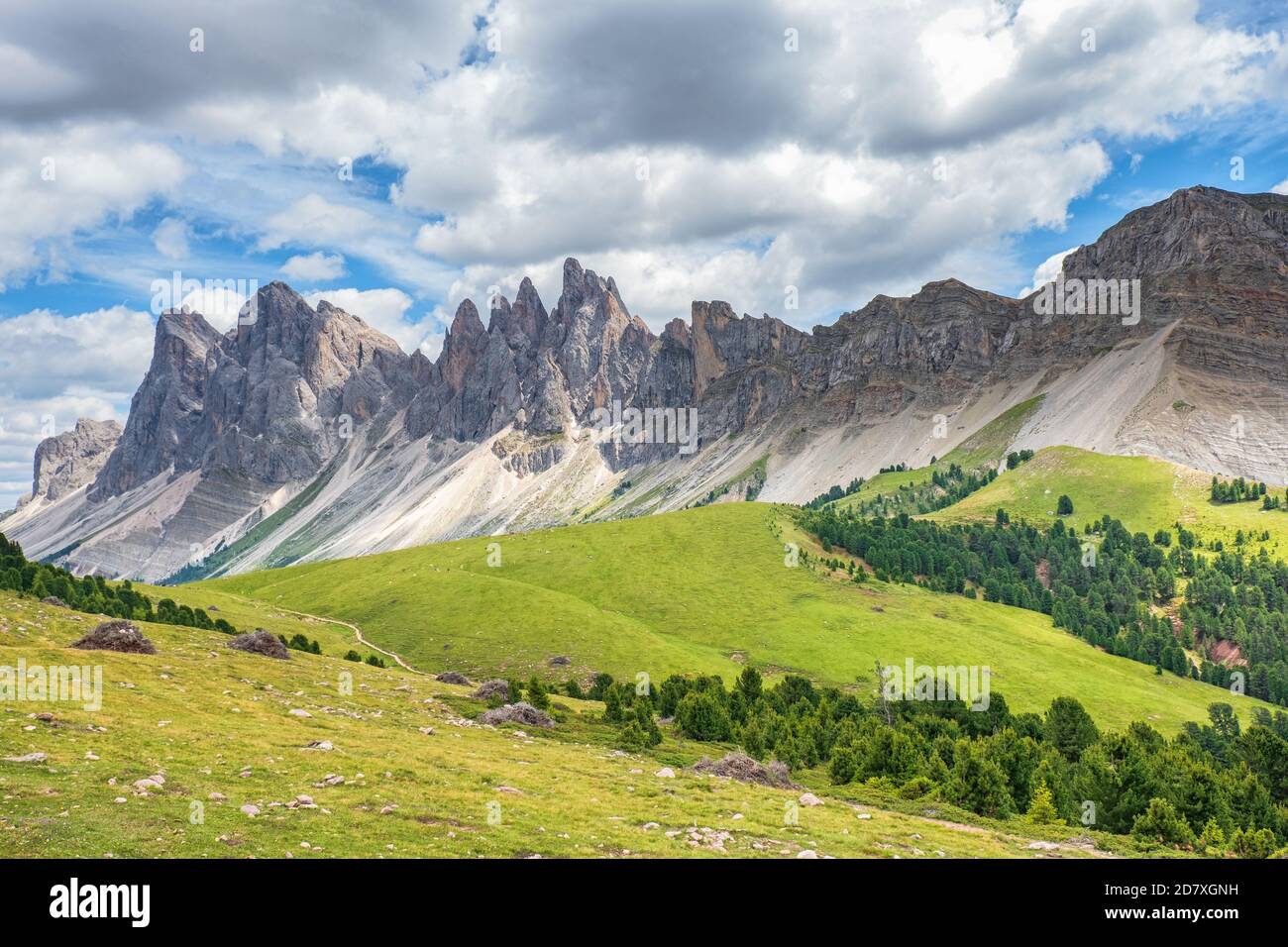 Beautiful hiking area in the dolomite mountains Stock Photo - Alamy