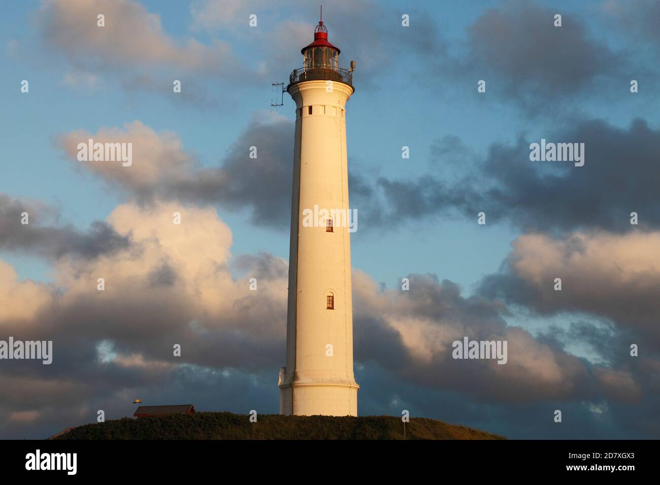 Norre Lyngvig lighthouse near Hvide Sande; Denmark; Nørre Lyngvig Fyr, Danmark Stock Photo