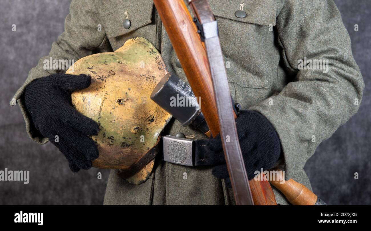view of German equipment of World War II Stock Photo - Alamy