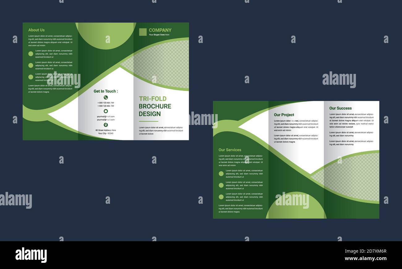 Brochure Design, Business Tri Fold Brochure Design Template Vector  Illustration Stock Vector Image & Art - Alamy