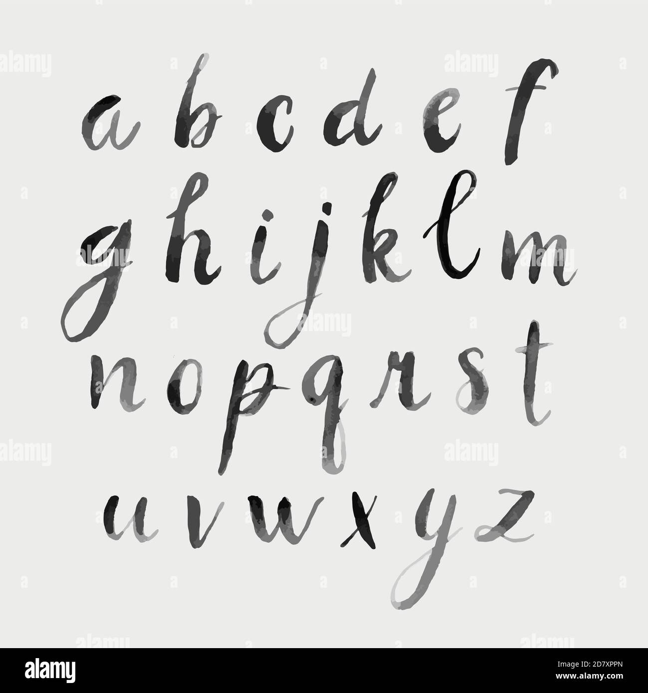 Hand Drawn Abstract Minimalist Modern Font Alphabet Typography