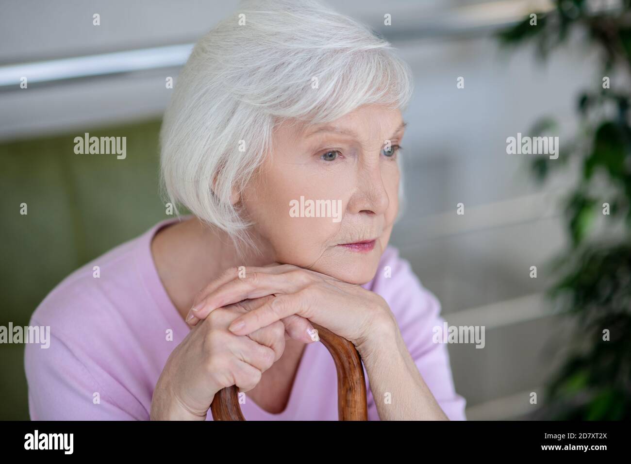 Senior grey haired woman hi-res stock photography and images - Alamy