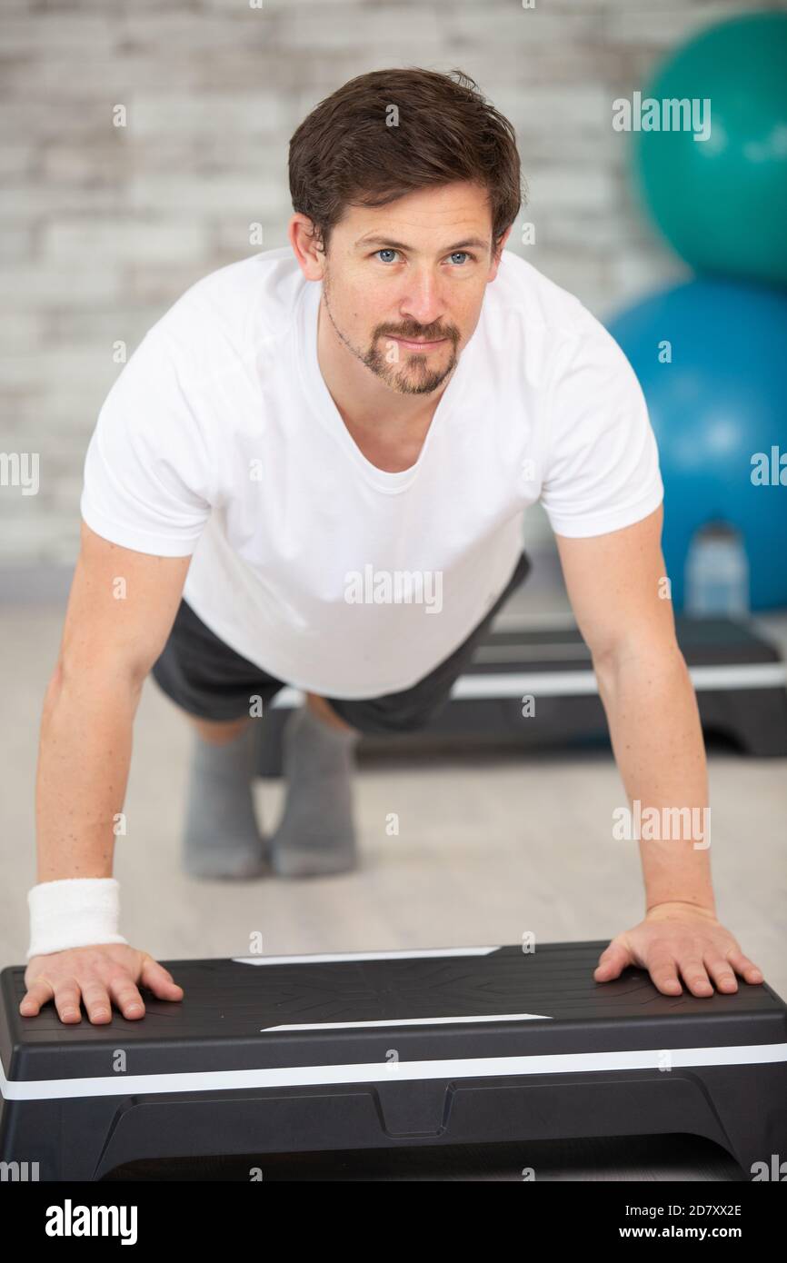Step aerobics home hi-res stock photography and images - Alamy