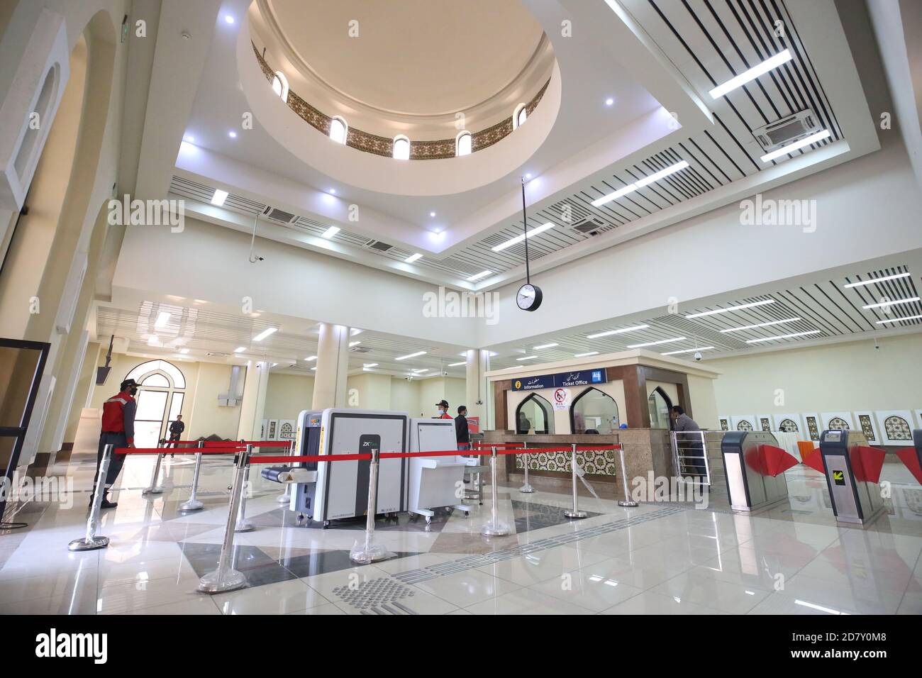 Interior of Lahore Orange Line Metro, a strategic urban transit solution