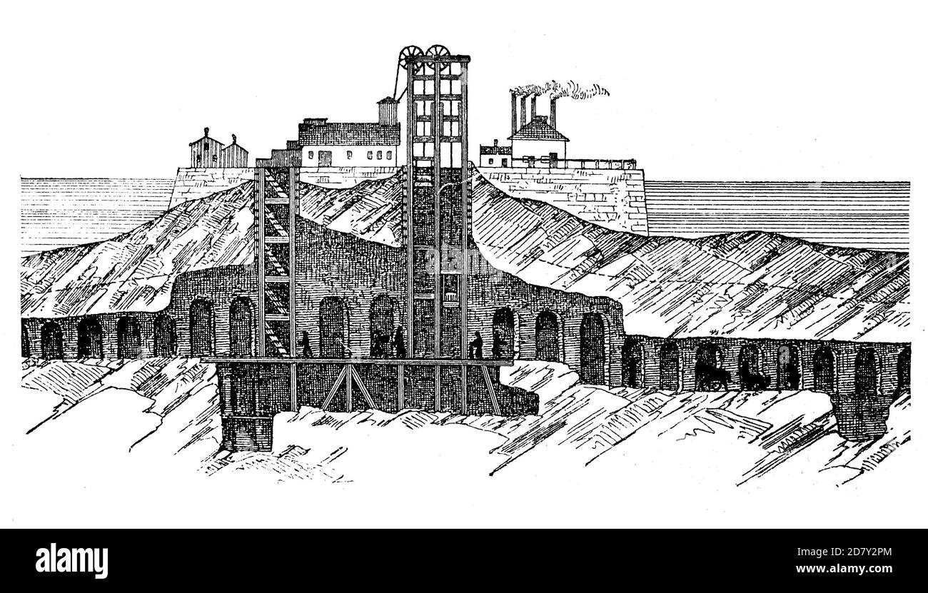 The Gates of Hell in New York Harbor before the blast, 1876, Hell Gate is a section of the East River, Strait / Das Höllentor im Hafen von New York vor der Sprengung, 1876, Hell Gate ist ein Abschnitt des East River, Meerenge, Historisch, historical, digital improved reproduction of an original from the 19th century / digitale Reproduktion einer Originalvorlage aus dem 19. Jahrhundert Stock Photo