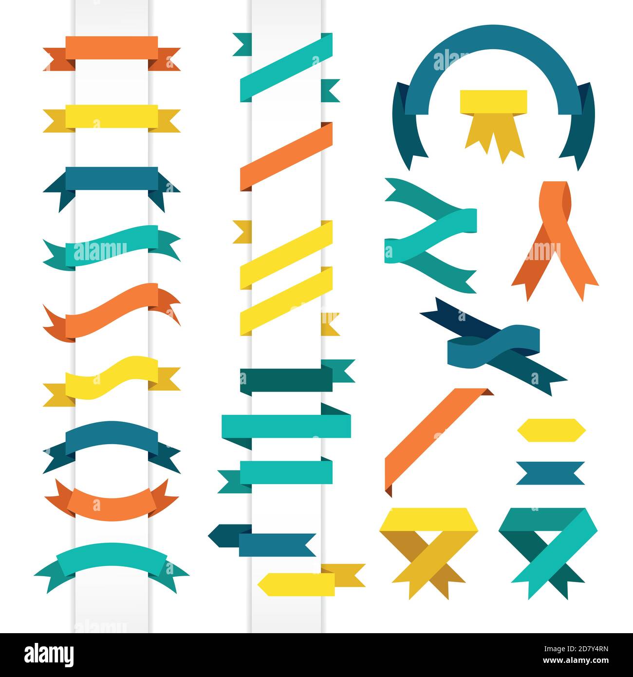Vector set of ribbons Stock Vector Image & Art Alamy