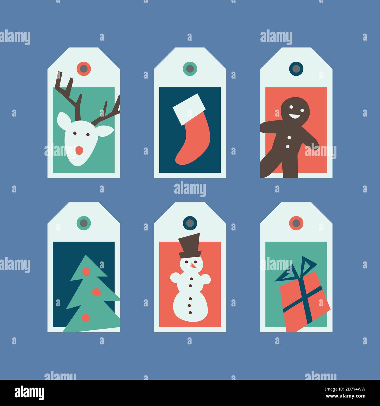 Christmas labels Stock Vector