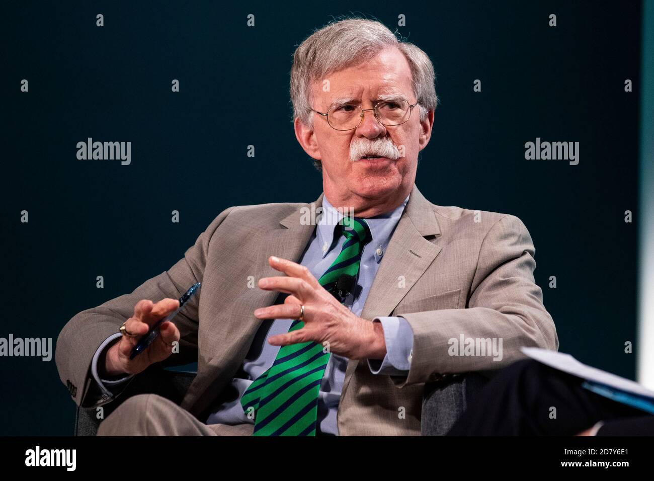 John Bolton, national security advisor, speaks during the Wall Street Journal CFO Network conference in Washington, D.C., U.S., on Tuesday, June 11, 2019. Panelists will discuss how rules governing financial reporting and corporate behavior will change and explore the mergers and acquisition landscape and corporate activism. Credit: Alex Edelman/The Photo Access Stock Photo
