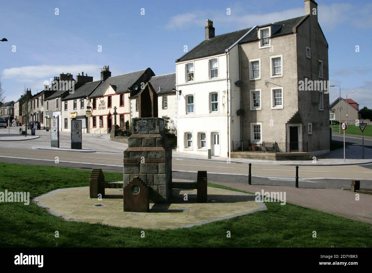 Kilwinning, Ayrshire, Scotland, UK. Showing imporvement on main st new ...
