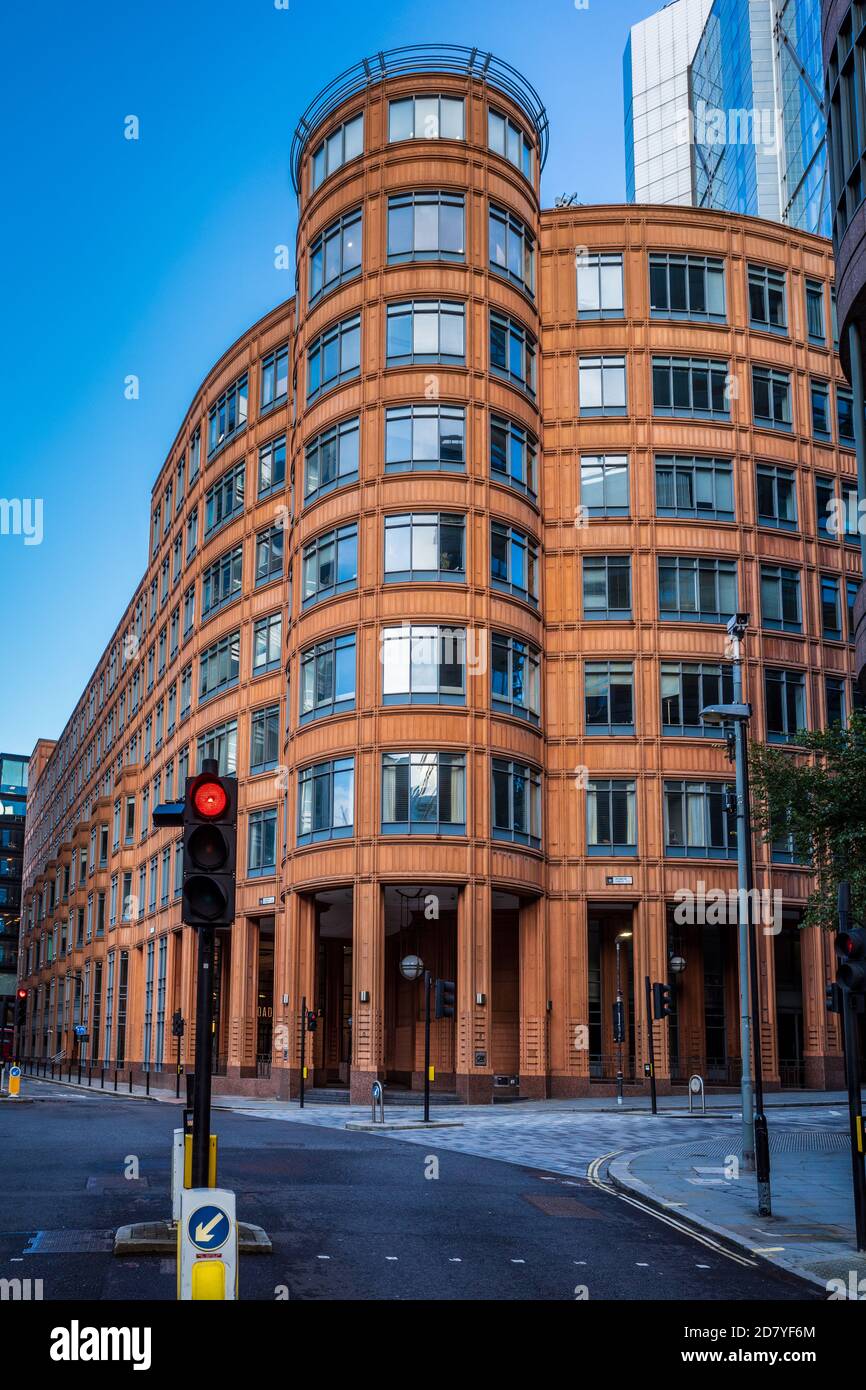 Credit Agricole London - Credit Agricole London HQ at Broadwalk House, 5 Appold St, London. Crédit Agricole CIB Corporate & Investment Banking. Stock Photo