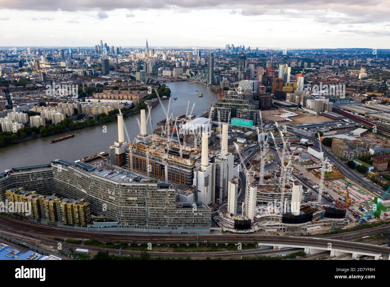 United Kingdom August 8 2019 Aerial Shot under construction