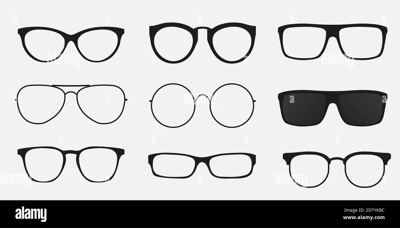 Glasses icon concept. Glasses icon set Stock Vector Image & Art - Alamy