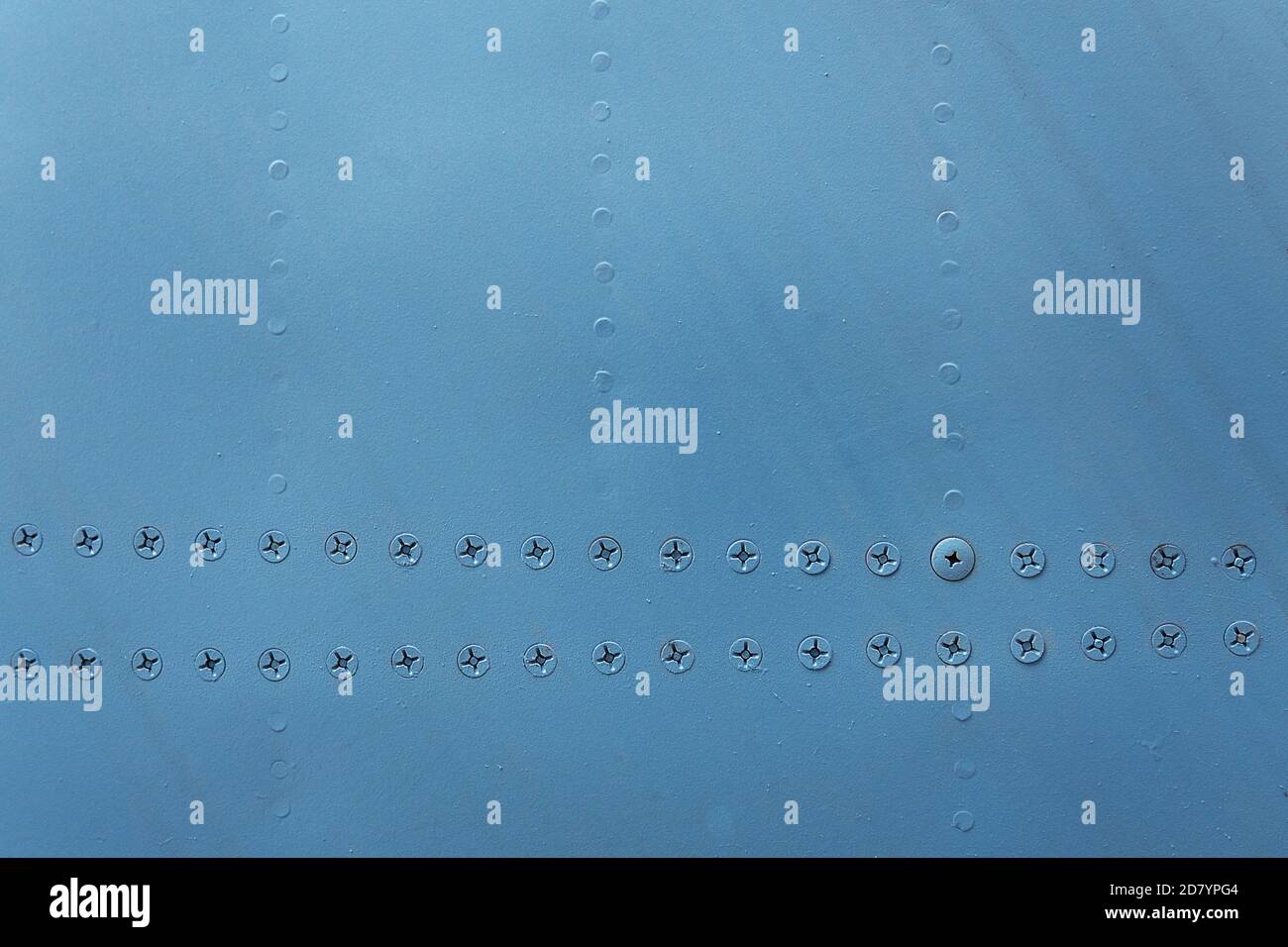 Blue metal wall background texture with rivets Stock Photo - Alamy