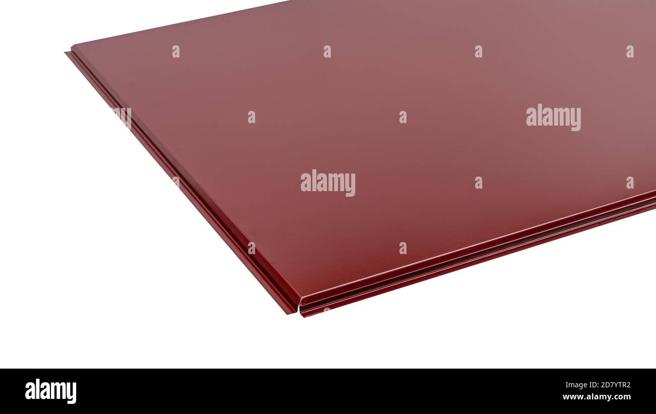 Metal panel for ceiling decorative building structure texture color Stock Photo