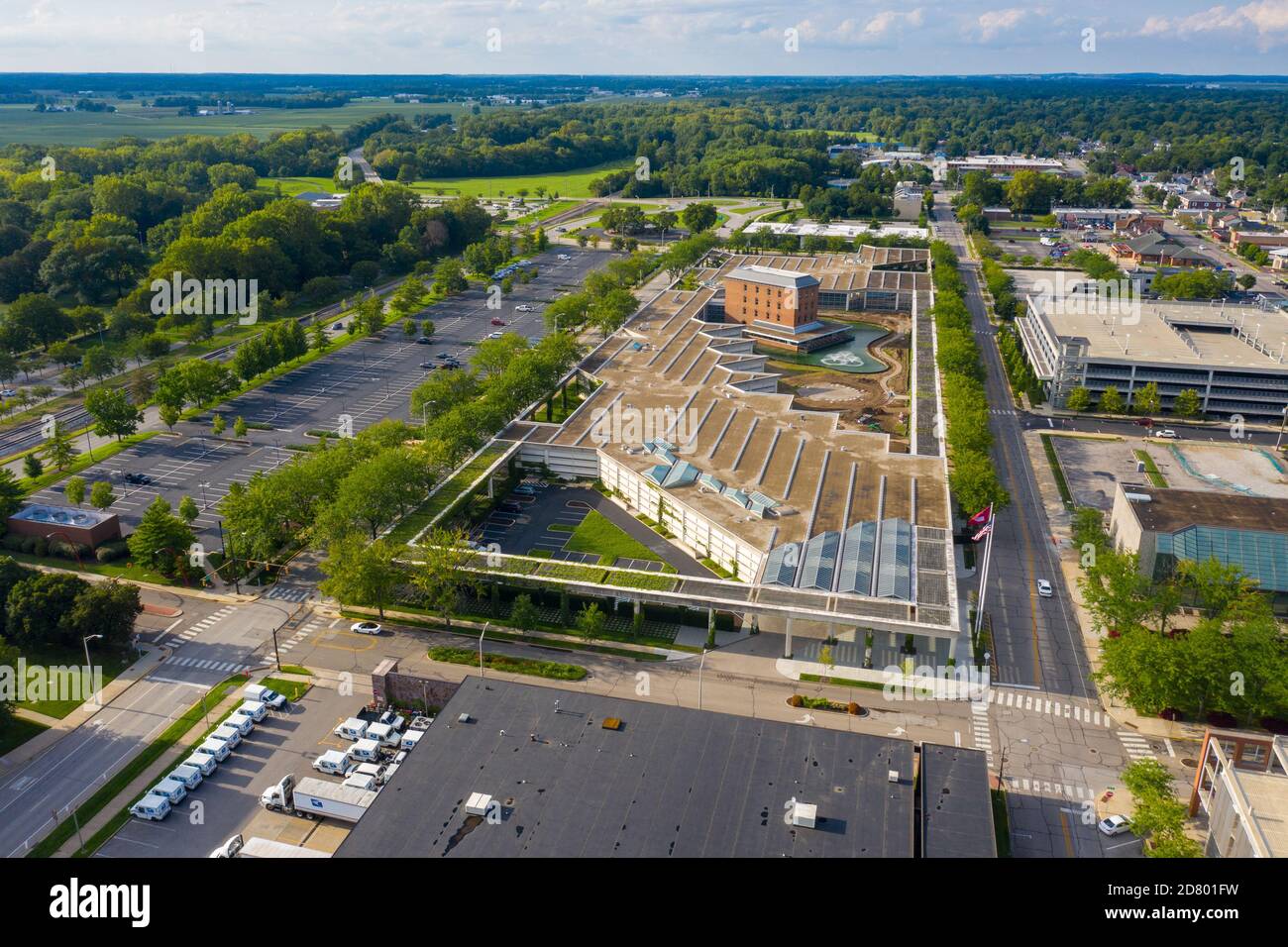 Cummins Corporate Office Building, designed by Kevin Roche, Columbus