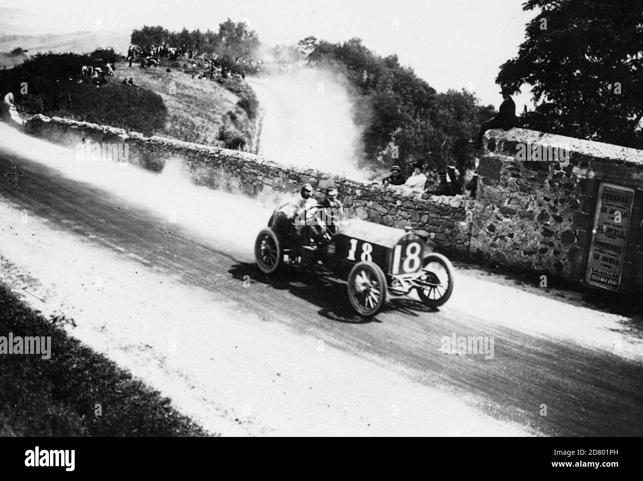 Tracy in Locomobile, 1905 Gordon Bennett race Stock Photo