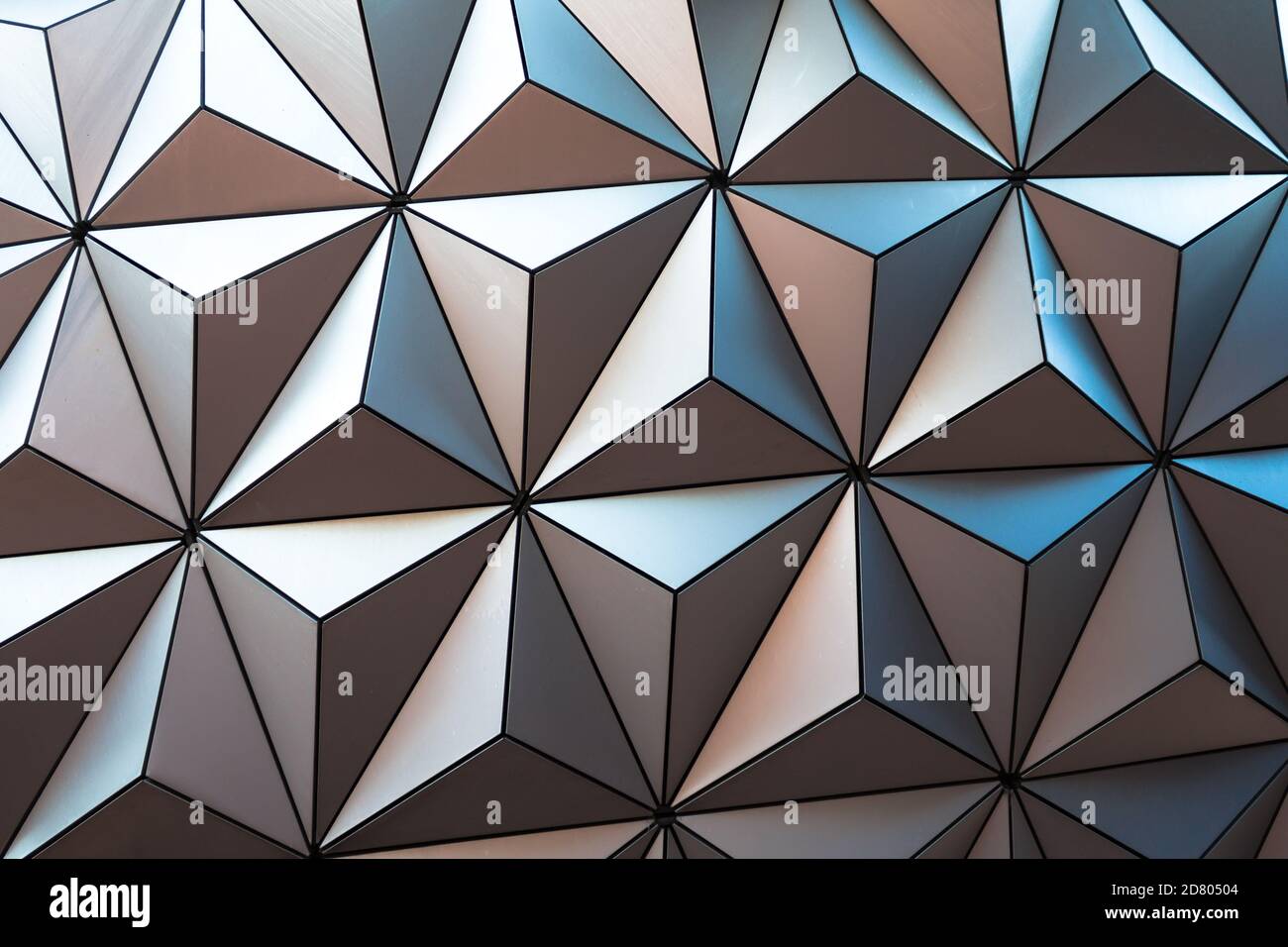 Epcot Triangle Pattern Isosceles triangle hi-res stock photography and images - Alamy