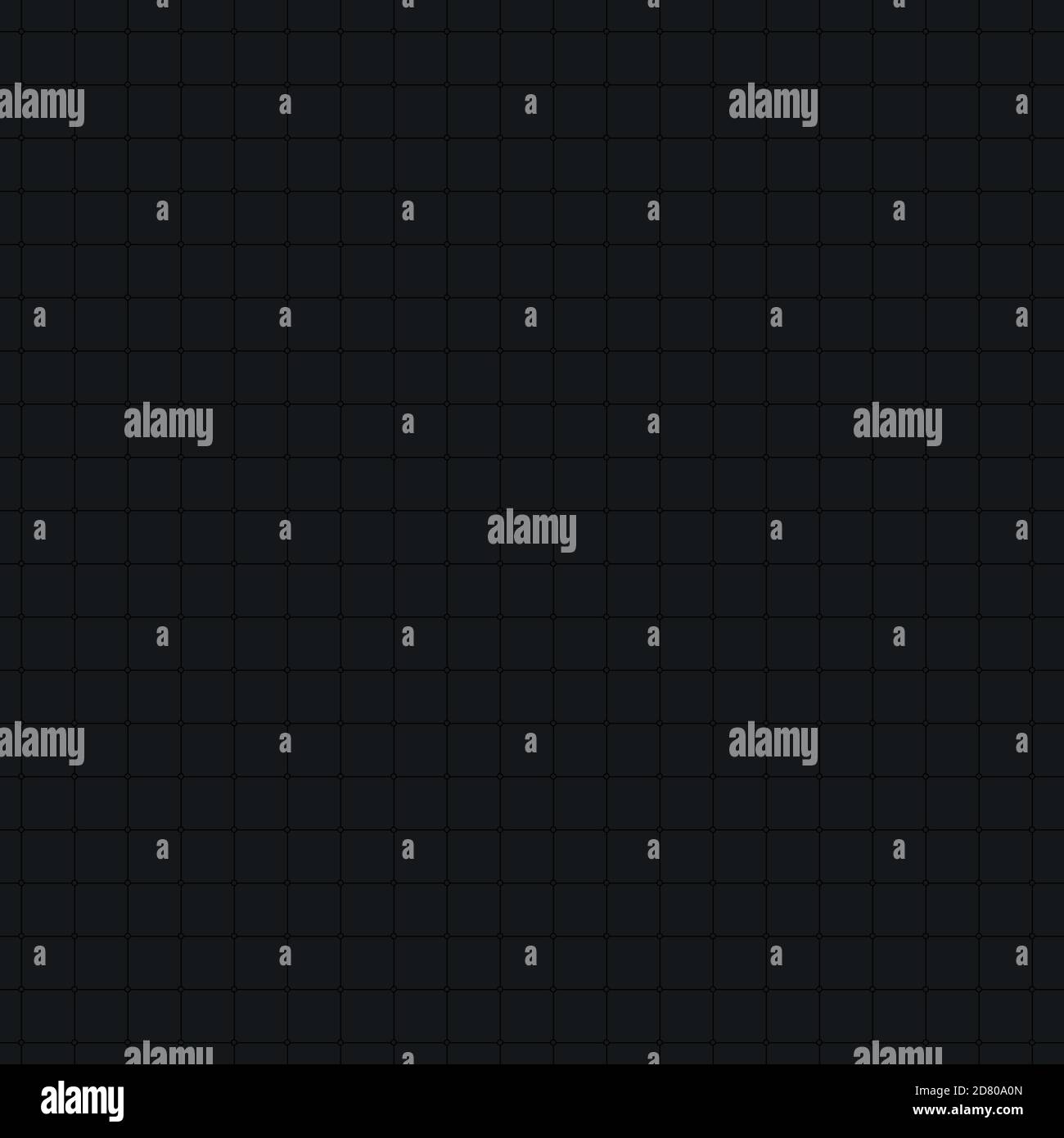 seamless black mathematical pattern squared paper with empty dots on dark gray background Stock Vector