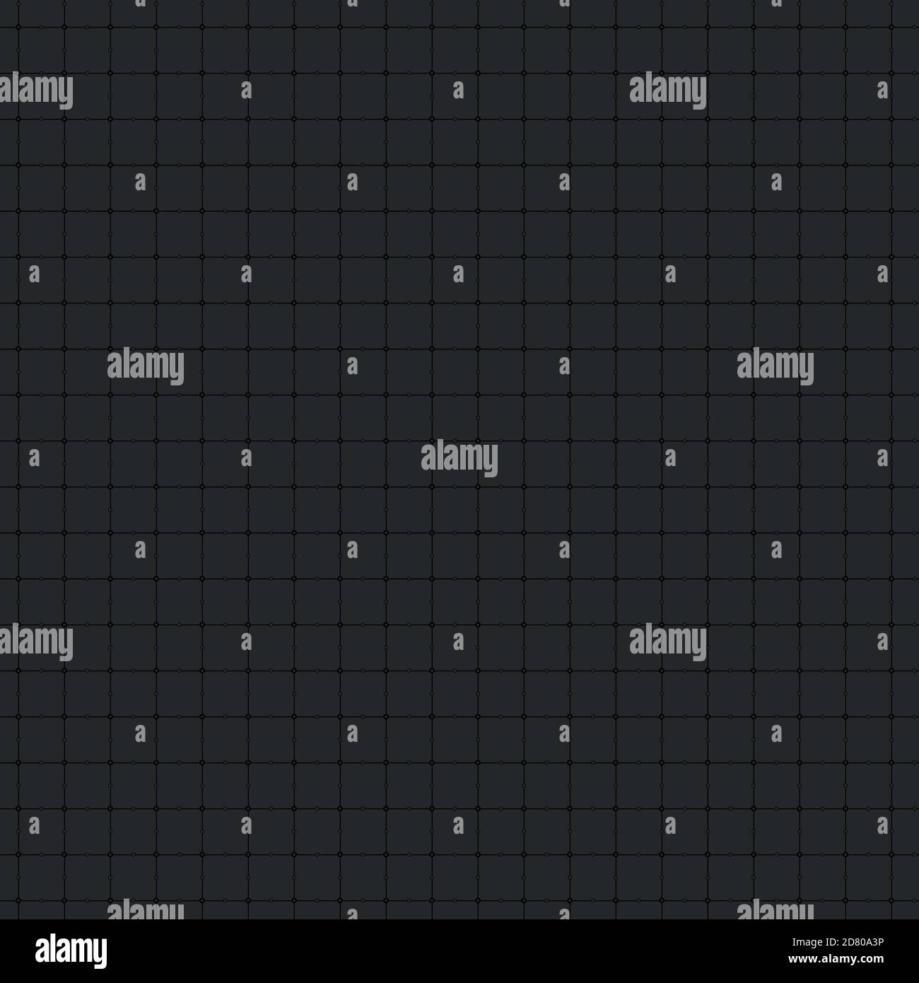black or dark gray vector squared seamless mathematical pattern with dots background for paper or textile Stock Vector