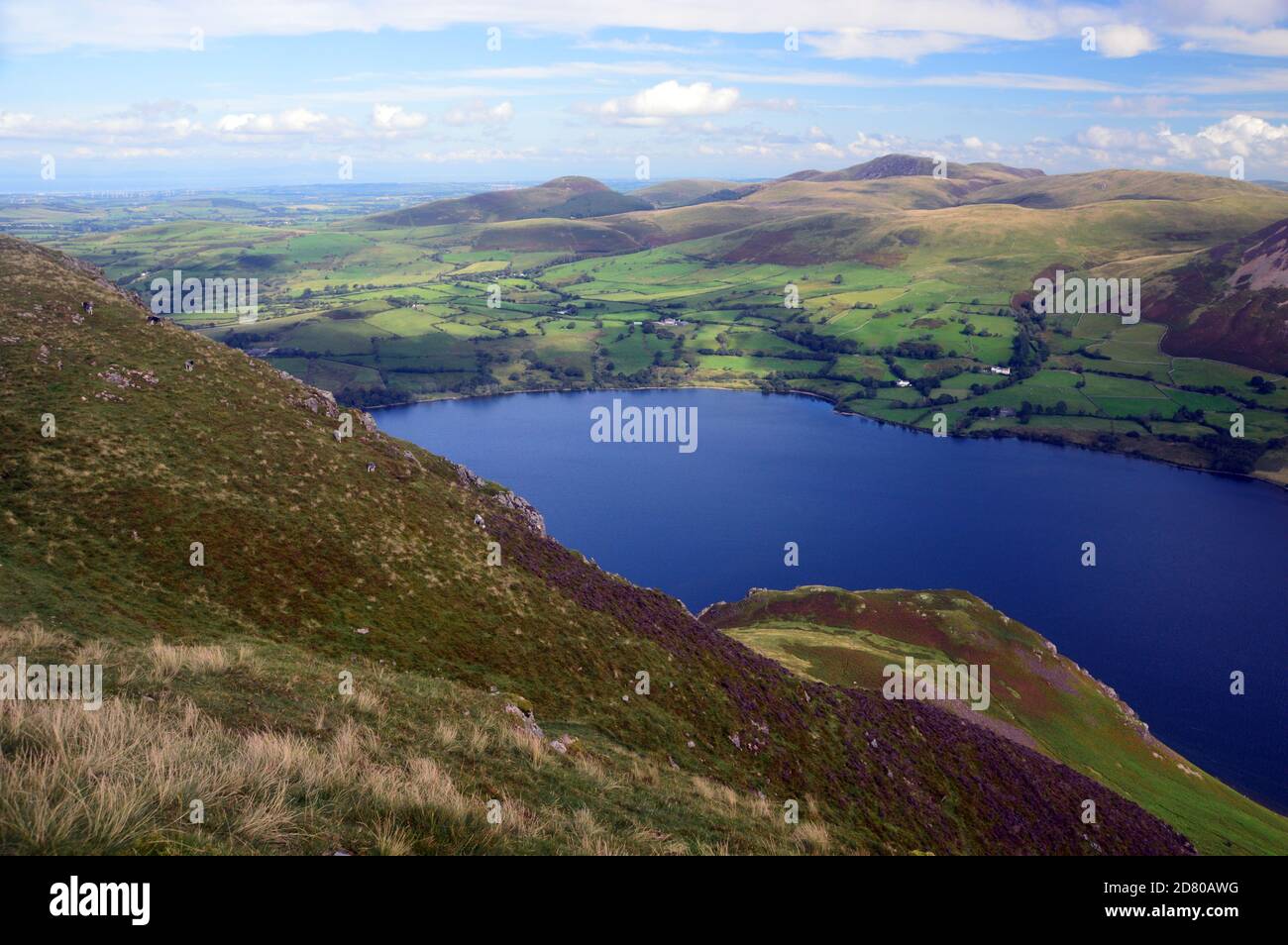 Looking West over Ennerdale Water to the Lamplugh Fells from the Summit of the Wainwright 'Crag Fell' Lake District National Park, Cumbria, England Stock Photo