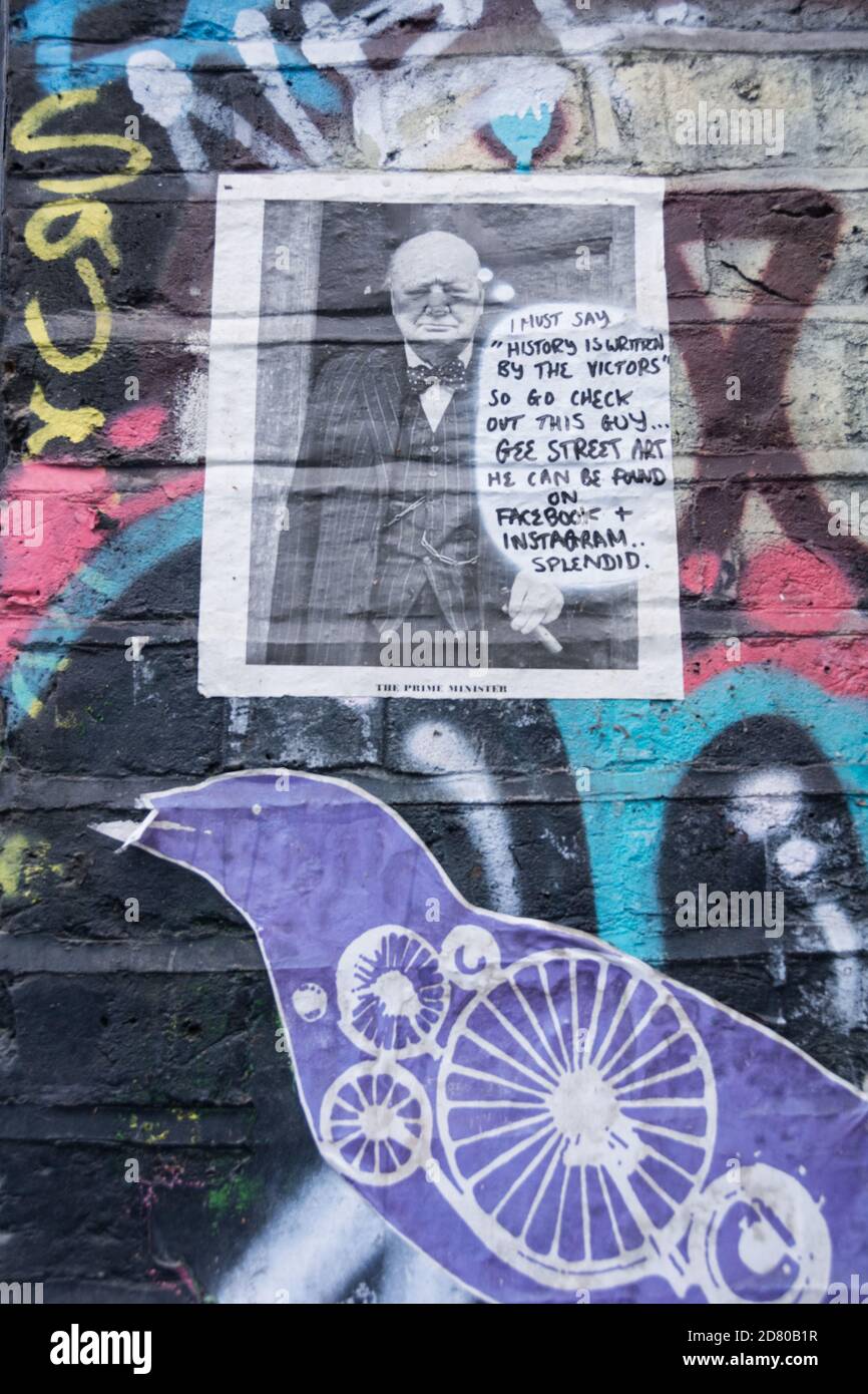 Churchill History is Written by the Victors, Blackall Street, London