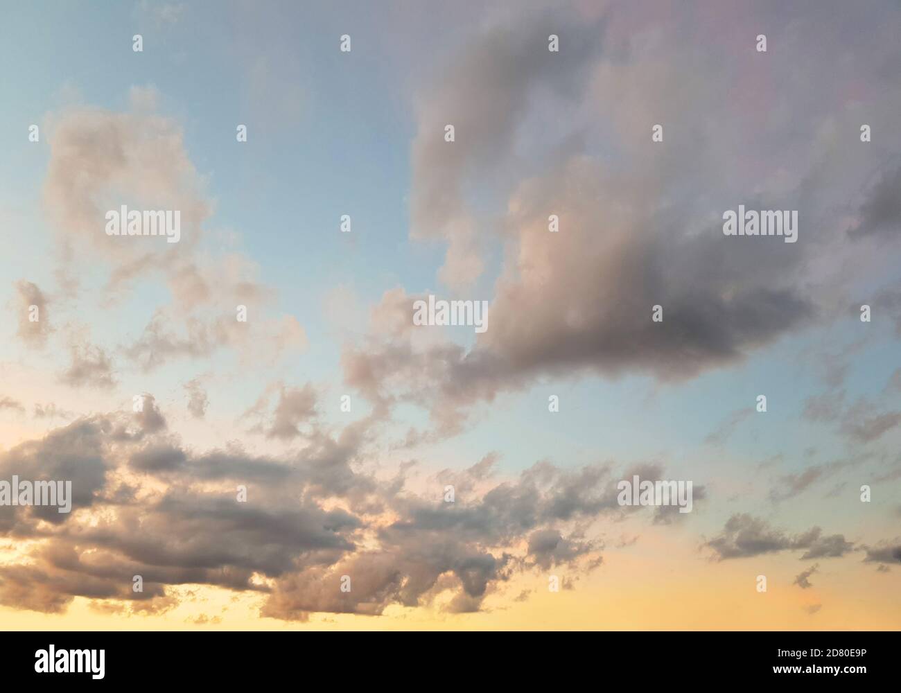 Sunset sky with clouds, beautiful landscape background Stock Photo - Alamy