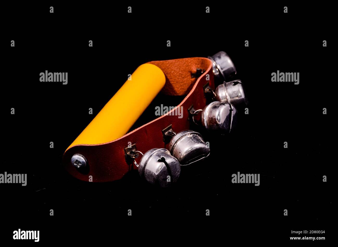 Hand bells musical instrument for ringing Stock Photo Alamy