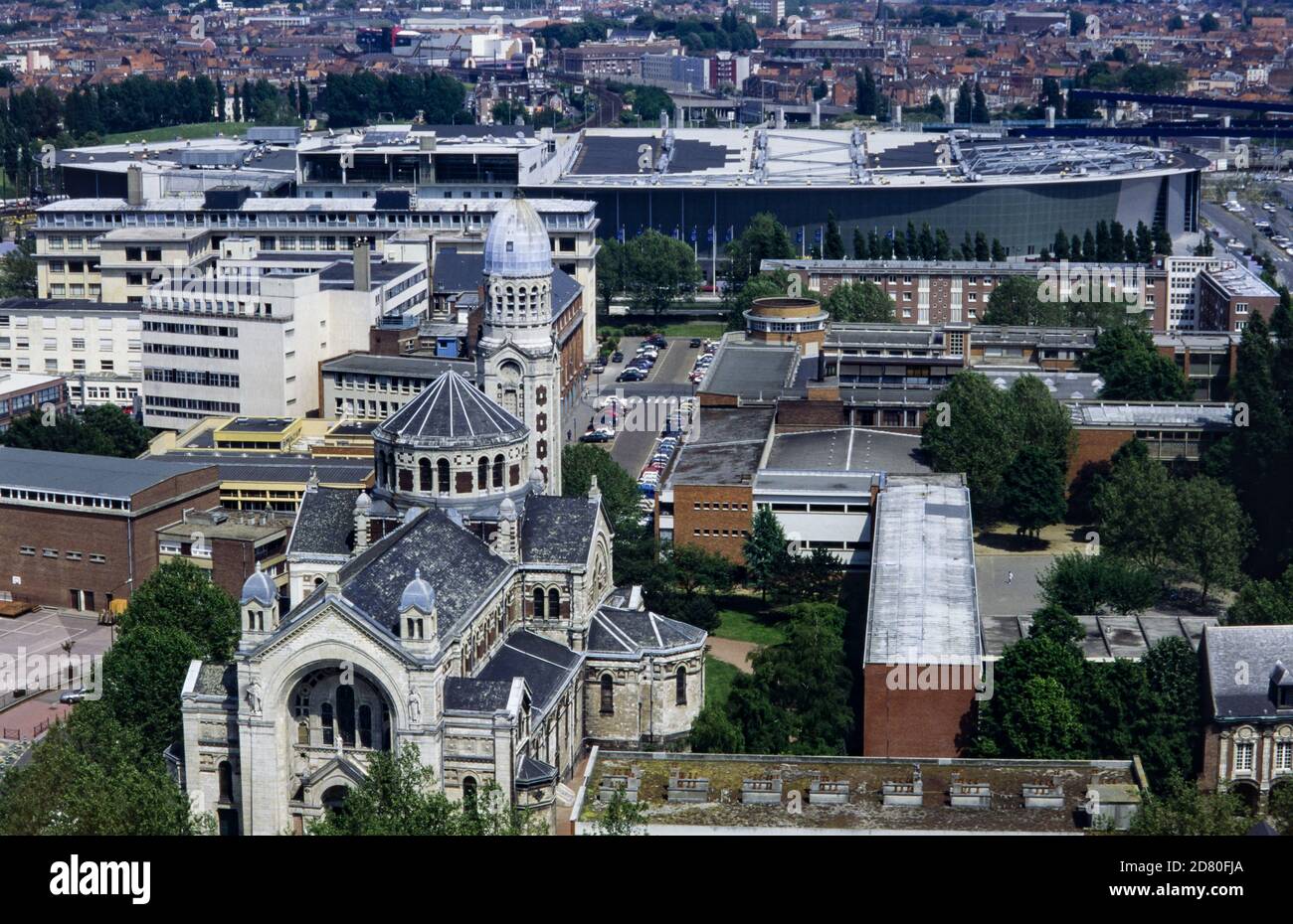 Lille 1997 : Bird eye,Grand Palais,architects Marie & Francois DELHAY,Rem KOOLHAAS Stock Photo
