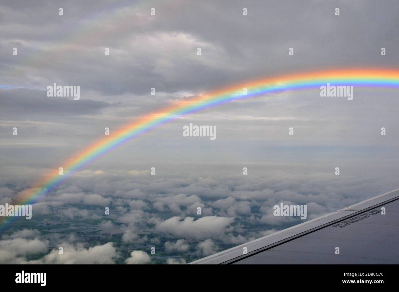 rainbow over cloud, Ecuador Stock Photo