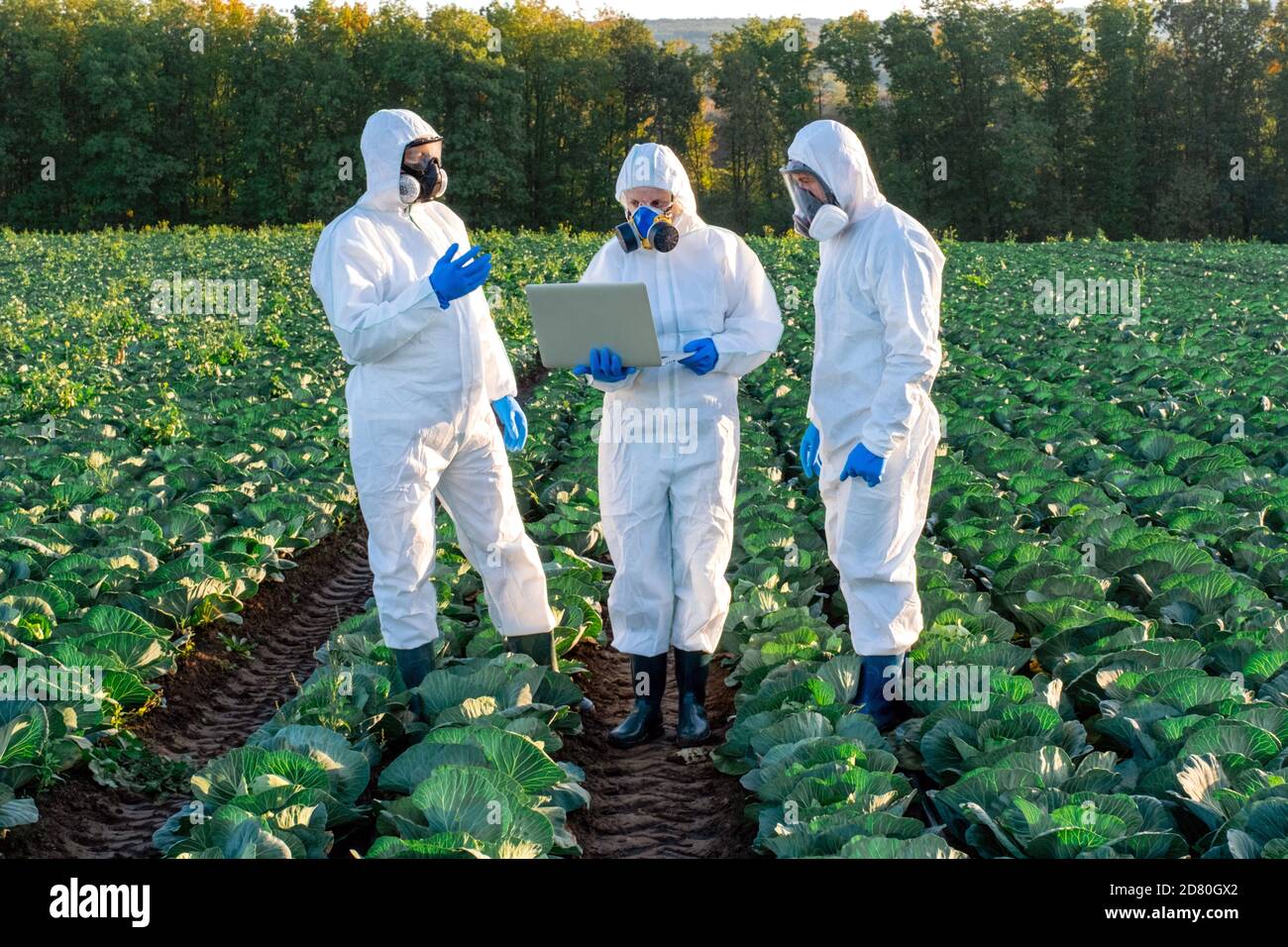 Farmer wearing protective suit mask hi-res stock photography and images ...