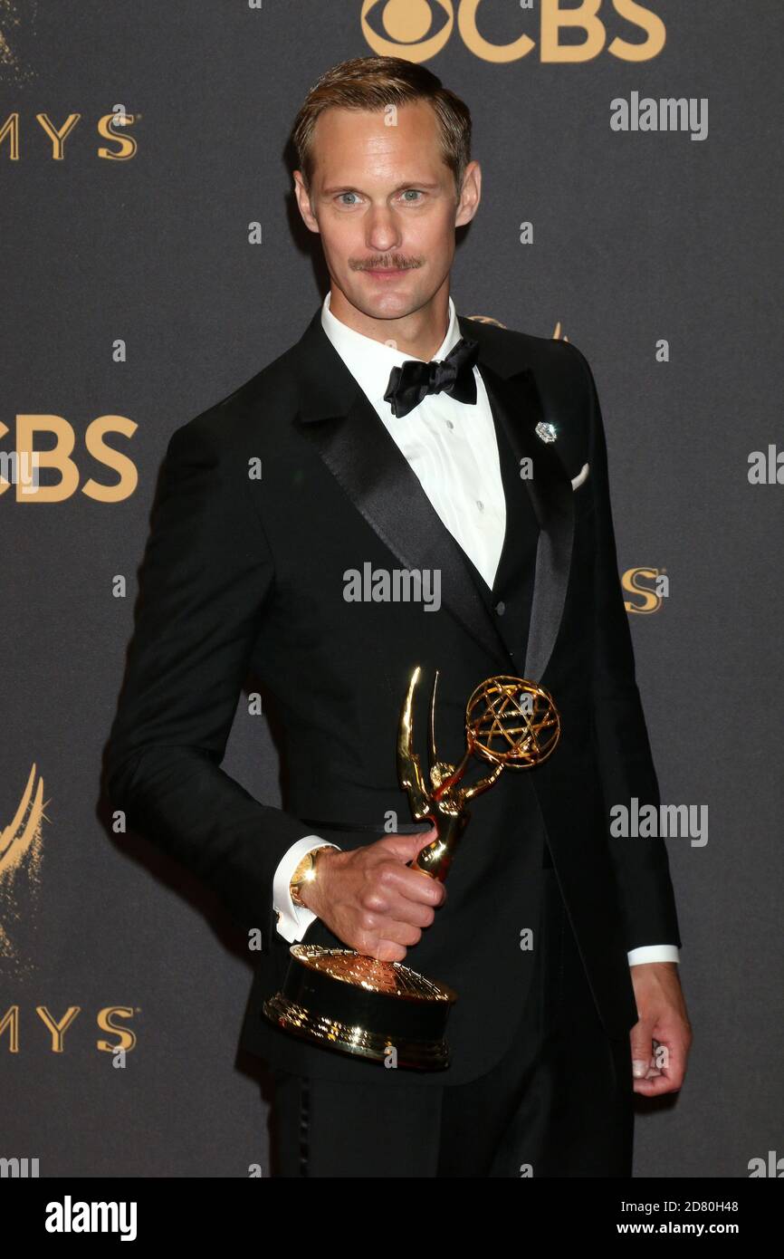 LOS ANGELES - SEP 17: Alexander Skarsgard at the 69th Primetime Emmy Awards  - Press Room at the JW Marriott Gold Ballroom on September 17, 2017 in Los  Angeles, CA Stock Photo - Alamy, image size:866x1390