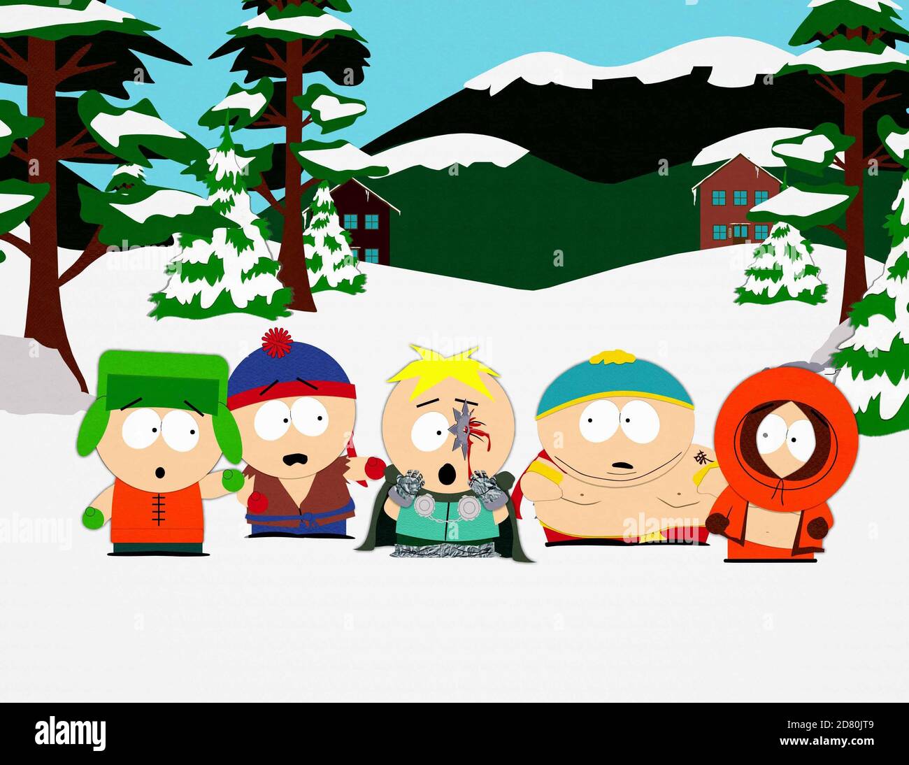 South Park TV Series 1997 -  USA Creators : Trey Parker, Matt Stone, Brian Graden 2004 Saison 8, episode 1 : Good Times with Weapons Animation Stock Photo