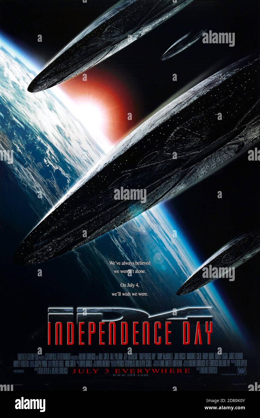 Independence day Year : 1996 USA Director : Roland Emmerich American poster Stock Photo
