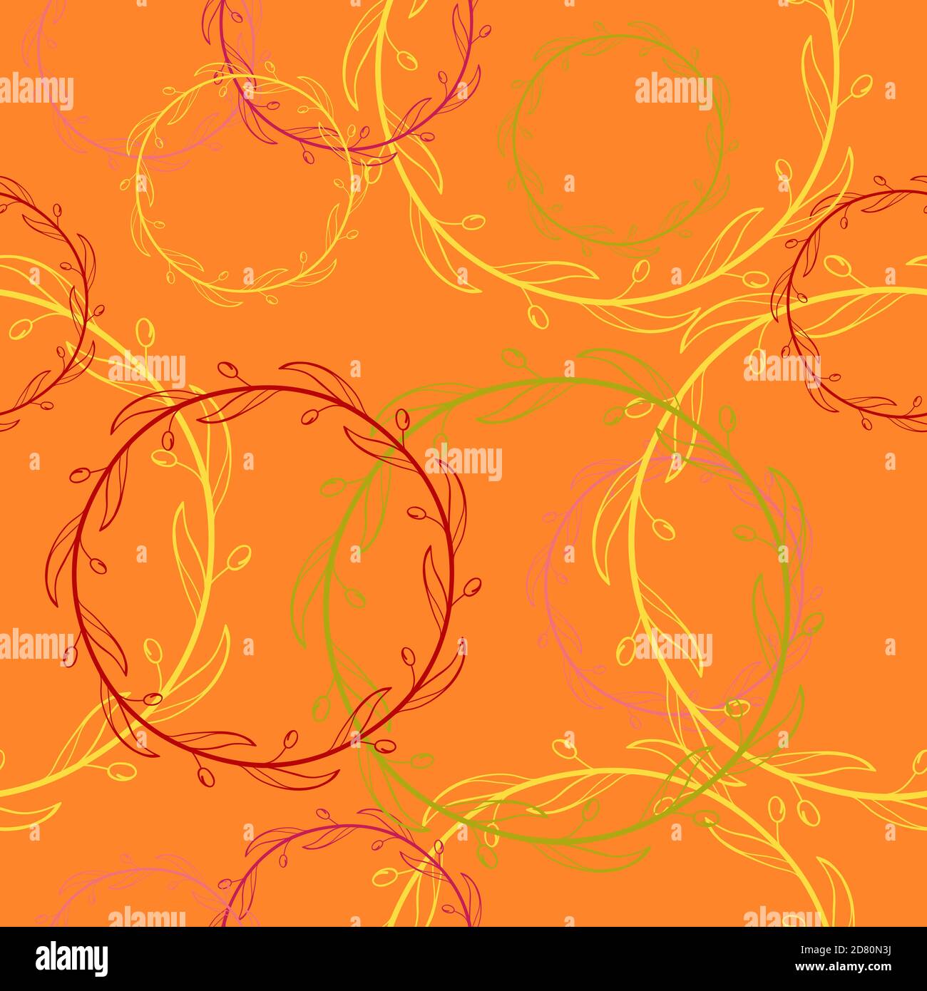 Modern seamless texture. Seamless pattern with doodle brush. Vector EPS 10 illustration. Stock Vector