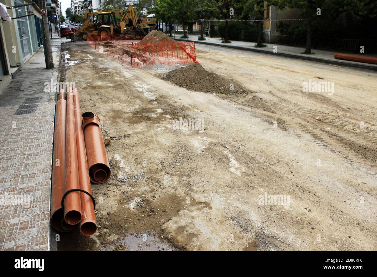 Maintenance and repair of underground pipe system, repair of plastic