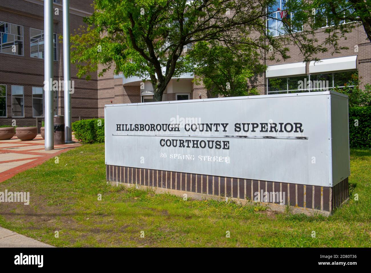 Hillsborough County Superior Courthouse on 30 Spring Street in Nashua, New Hampshire, NH, USA