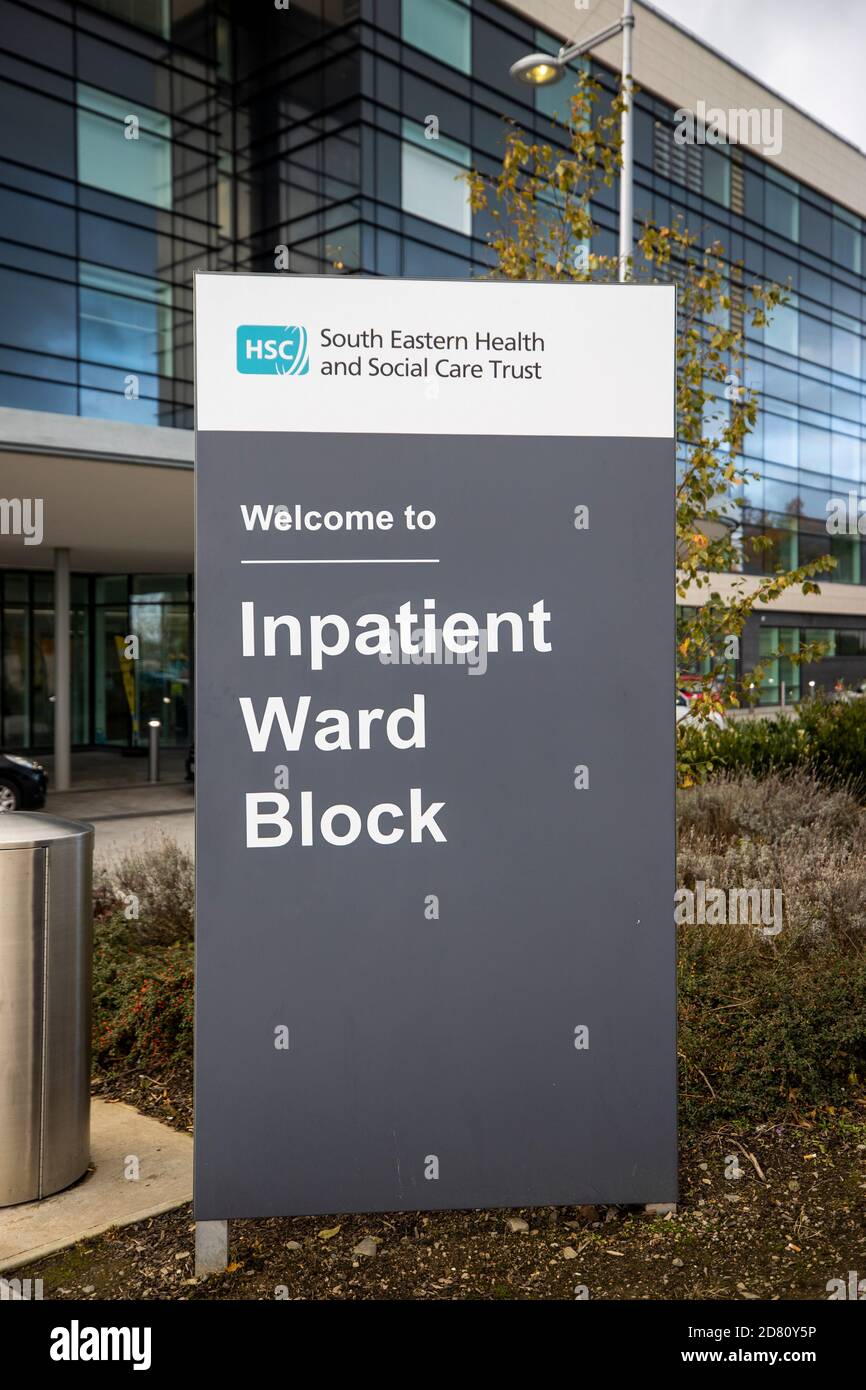 Inpatient Ward Block of the Ulster Hospital at Dundonald Stock Photo Alamy