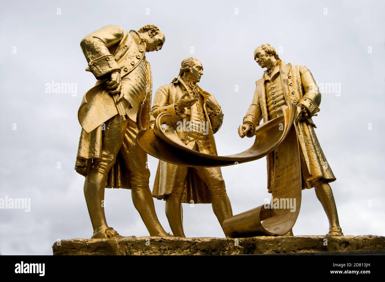 Matthew Boulton William Murdoch & James Watt Statue pioneers of the