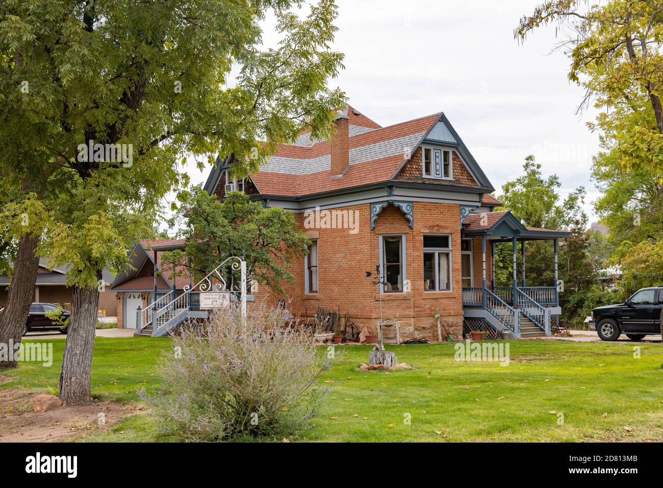 Utah, OCT 7, 2020 - Exterior view of The Kanab Historic Home Stock Photo