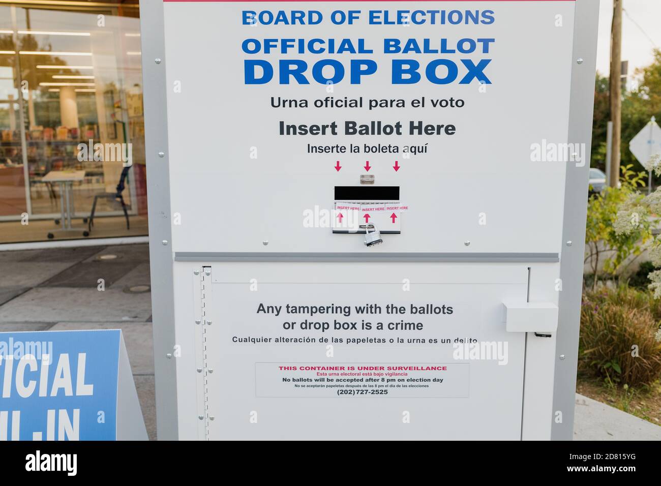 official ballot drop box in Washington DC Stock Photo Alamy