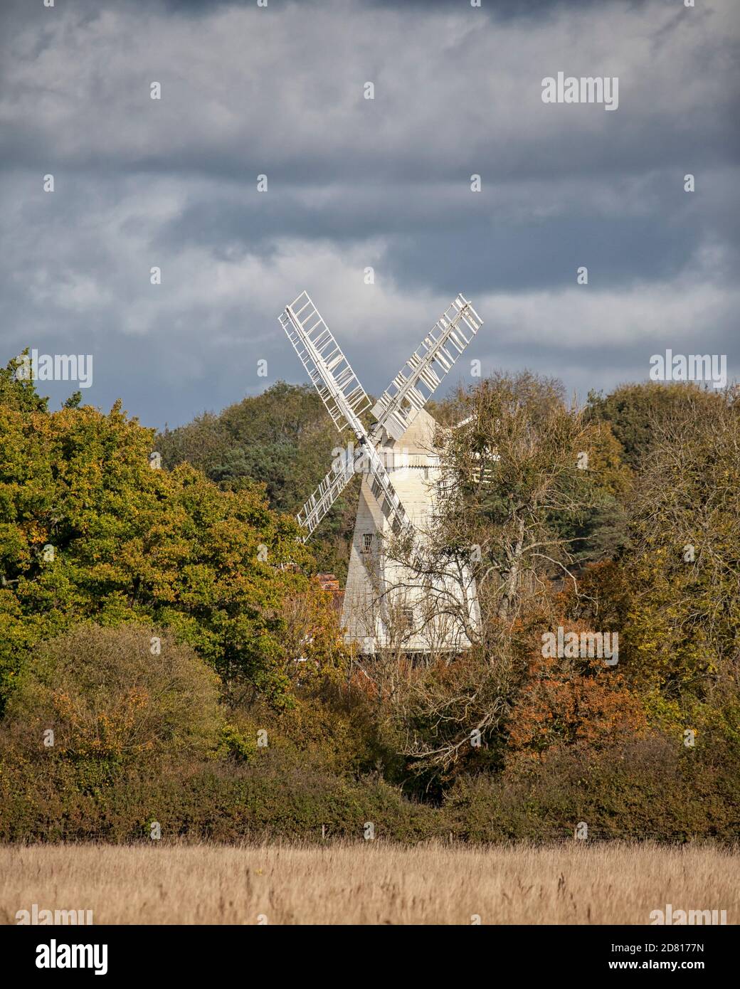View over Shipley Windmill, Sussex Stock Photo Alamy
